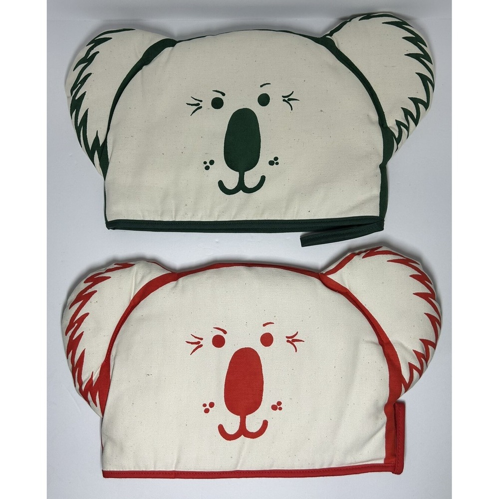Koala Teapot Kozy Teapot Cover Slip Australian Set Of 2 Vintage Covers Rare